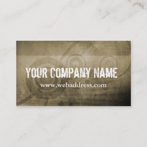 Business Card: Tan Grunge