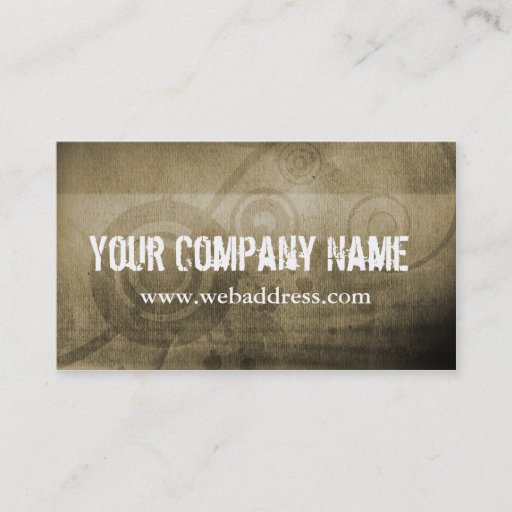 Customizable Business Card: Tan Grunge