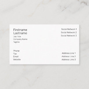Networking Business Card Template from rlv.zcache.com