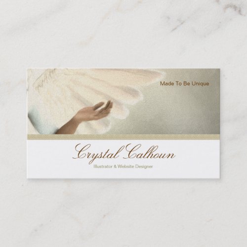 Business Card Template _ Beautiful Angel Painting