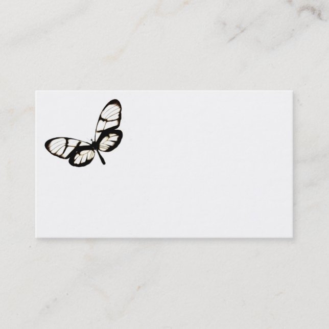 business card template butterfly art (Front)