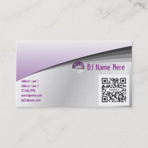 Customizable Business Card Template Dance