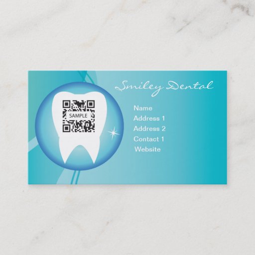 Customizable Business Card Template Dental Care