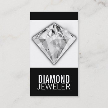 Business Card Template Diamond by CoutureBusiness at Zazzle