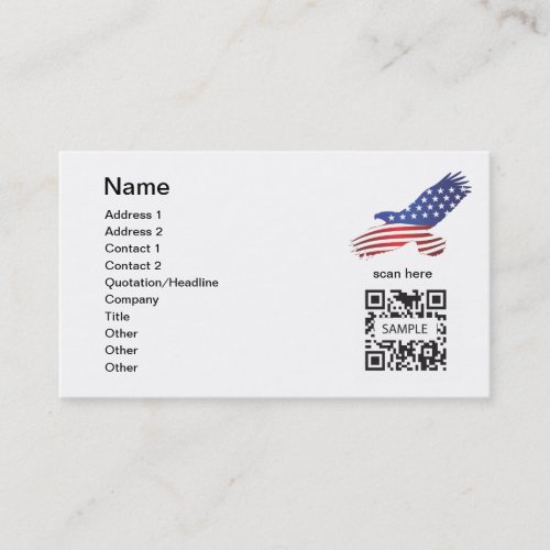 Business Card Template Eagle
