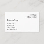 Business Card Template (Eggshell Finish)