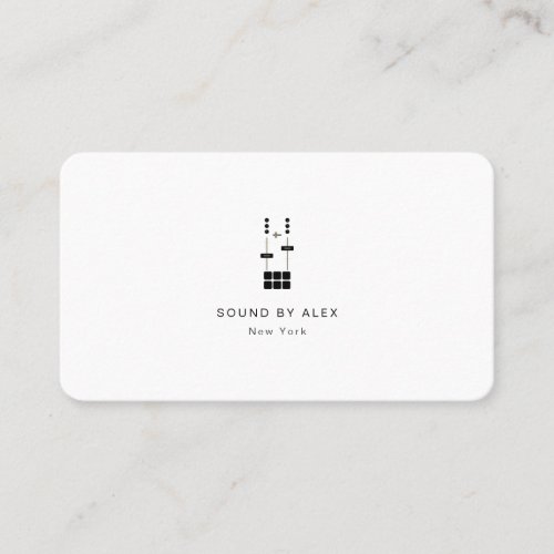 Business Card Template for DJs with DJ Logo