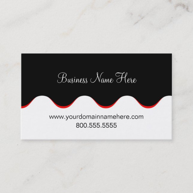 Business Card Template **Funky Waves (Front)