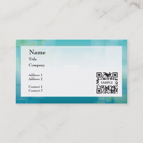 Business Card Template Generic Blue Green