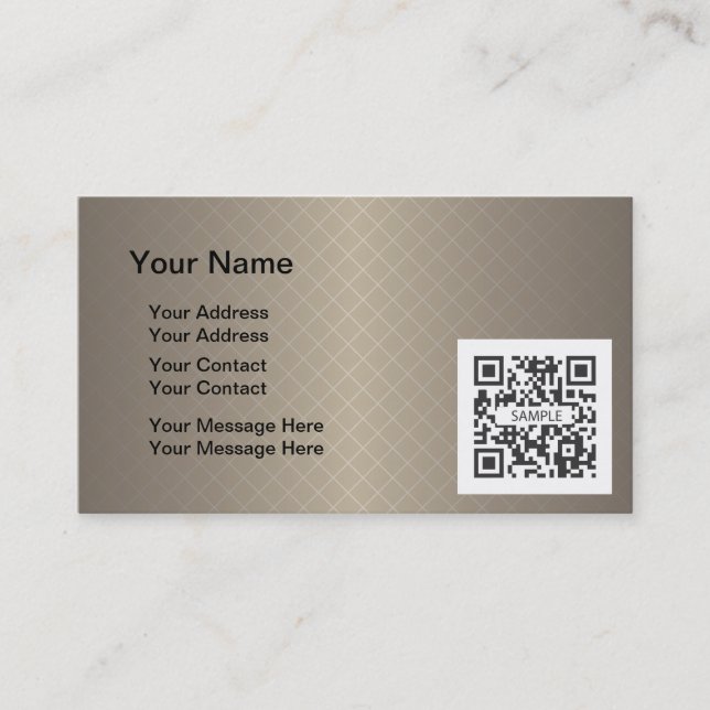 Business Card Template Generic Brown (Front)