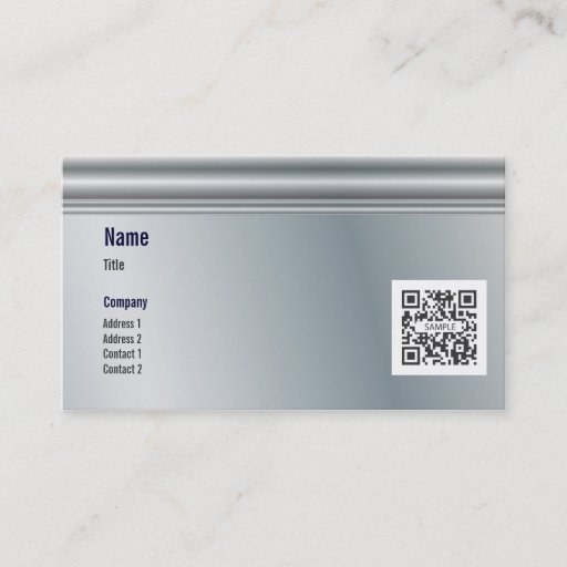 Customizable Business Card Template Generic Metal