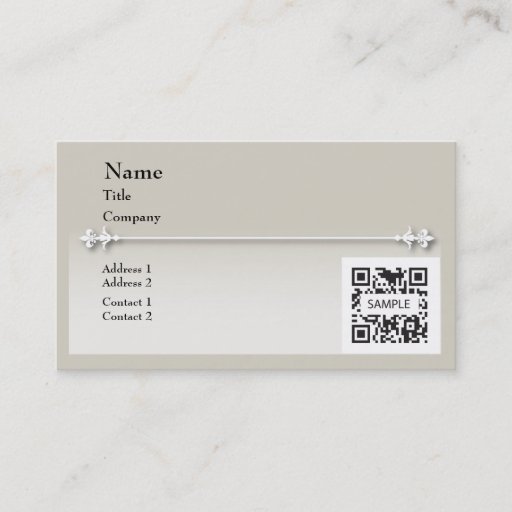 Customizable Business Card Template Generic Neutral