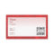 Business Card Template Generic Red Border