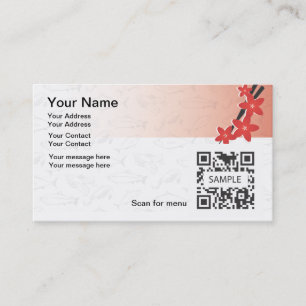 Business Card Template Japanese Restaurant