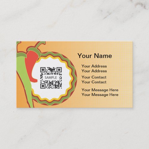 Business Card Template Mexican Restaurant