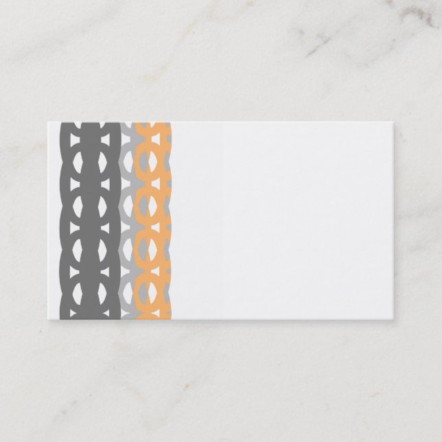 business card template mid century style design (Front)