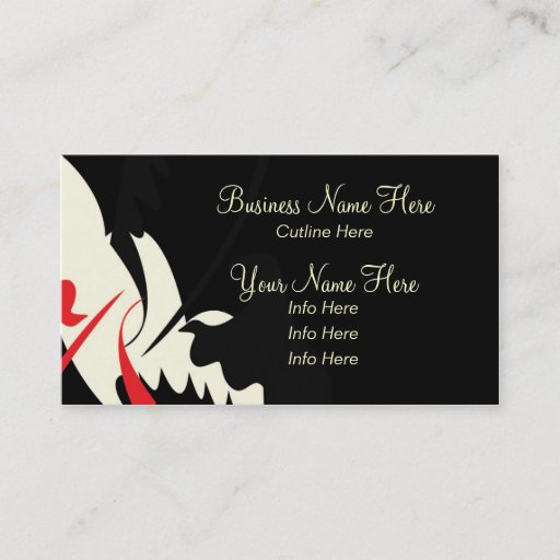Customizable Business Card Template **Peruvian Swirls 1
