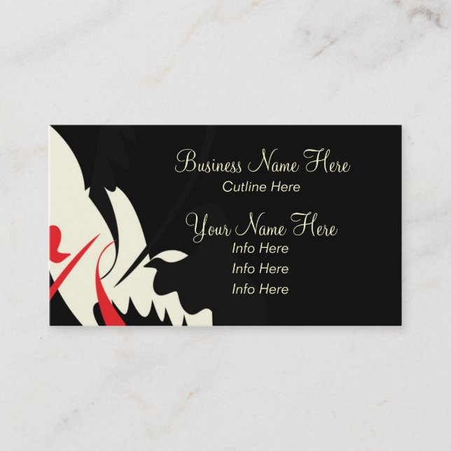 Business Card Template **Peruvian Swirls 1 (Front)