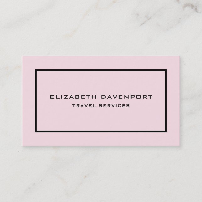 business card template pink (Front)