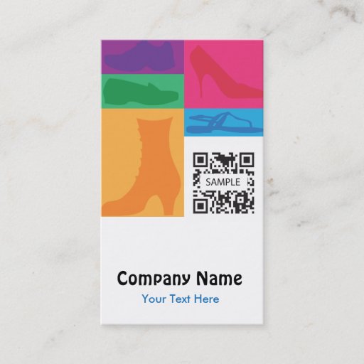 Customizable Business Card Template Retail Shoes