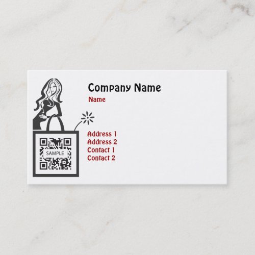Business Card Template Shop Girl