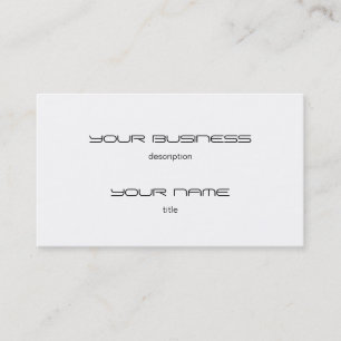Business Card Template Signature UV Matte