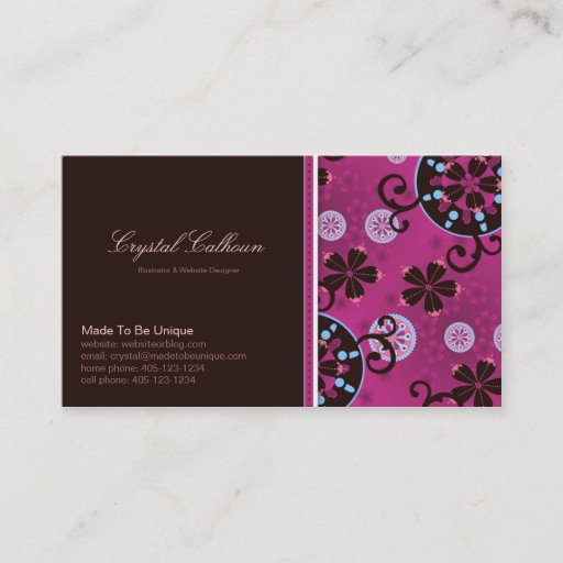 Customizable Business Card Template - Whimsical / Fun