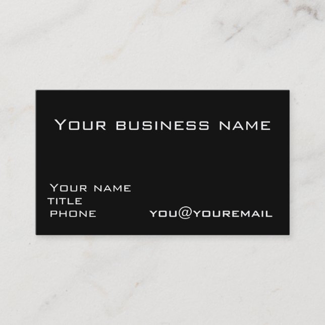 Business card template with social media icons 2 (Front)