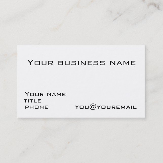 Business card template with social media icons 2 (Front)