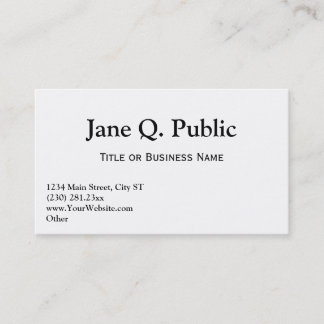 Business Card Templates