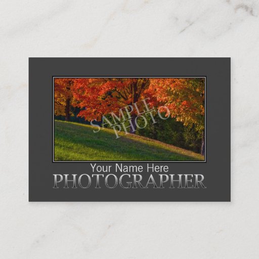 Customizable Business Card Templates For Photographers | DIY