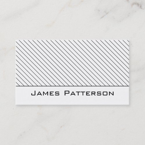 Business Card :: Thin Black Stripes Minimalism
