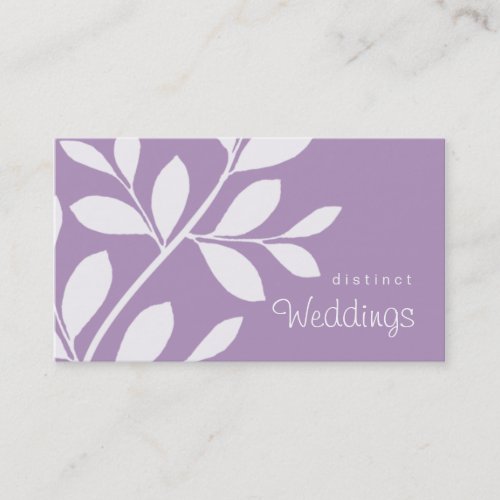 Business Card Tree Branch Wedding Planner Mauve