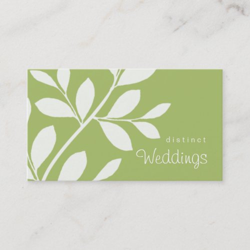 Business Card Tree Branch Wedding Planner sage