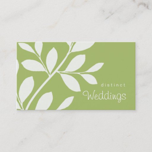 Customizable Business Card Tree Branch Wedding Planner sage