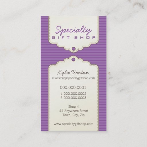 Customizable BUSINESS CARD :: trendy gifttag P2