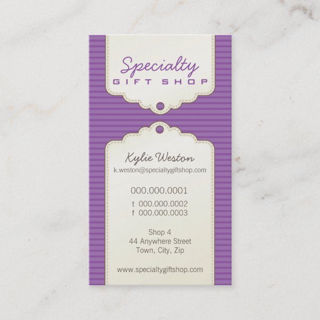 BUSINESS CARD :: trendy gifttag P2 (Front)