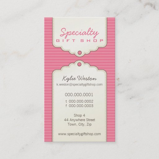 Customizable BUSINESS CARD :: trendy gifttag P8