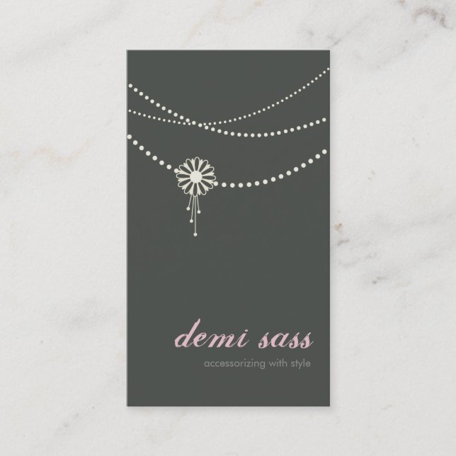 BUSINESS CARD trendy jewelry accessories (Front)