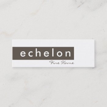 Business Card Trendy Modern Simple Tab Brown by edgeplus at Zazzle