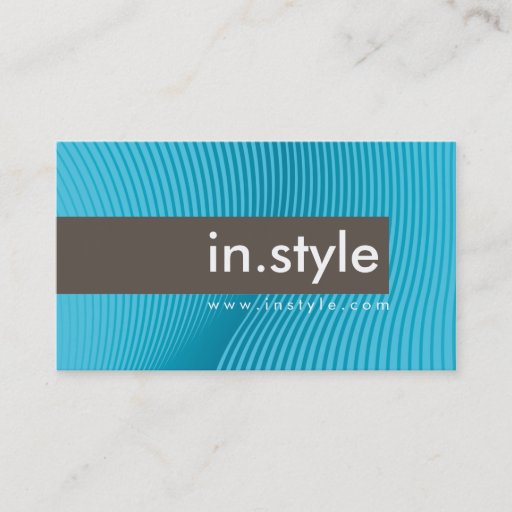 Customizable BUSINESS CARD :: trendy modern sway L13