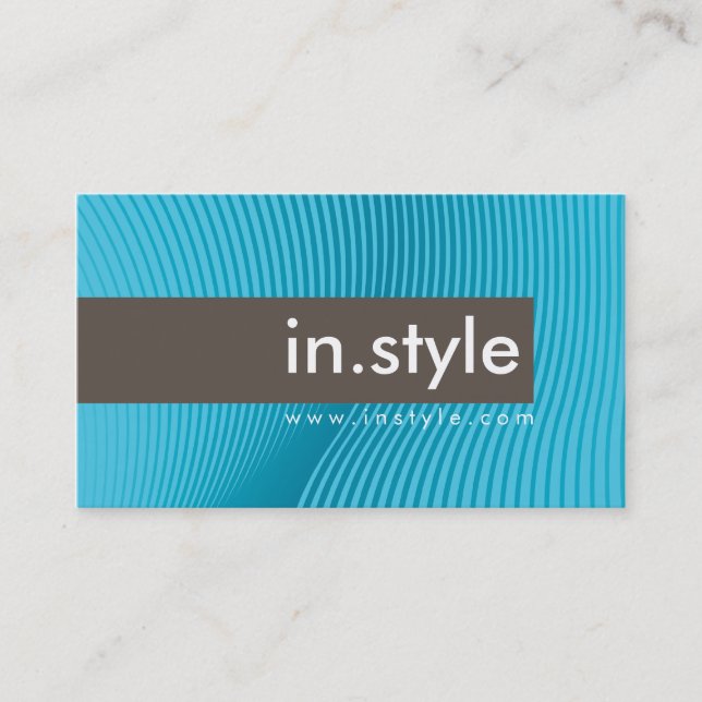 BUSINESS CARD :: trendy modern sway L13 (Front)
