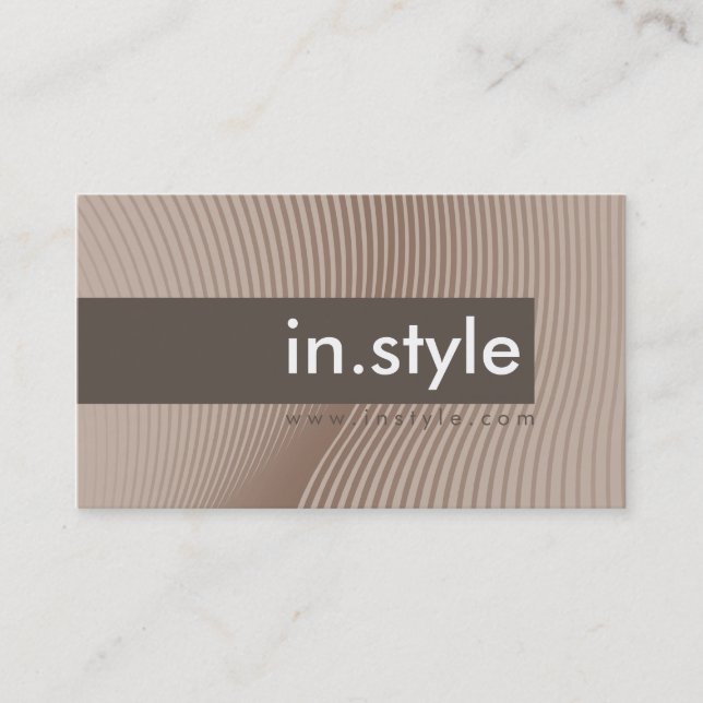 BUSINESS CARD :: trendy modern sway L4 (Front)
