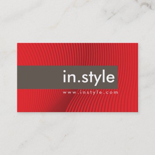 Customizable BUSINESS CARD :: trendy modern sway L7