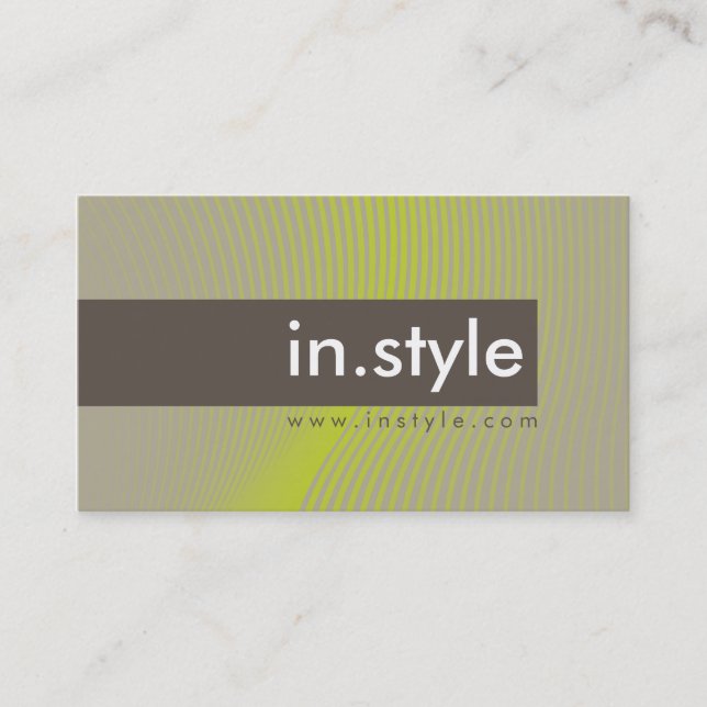BUSINESS CARD :: trendy modern sway L8 (Front)