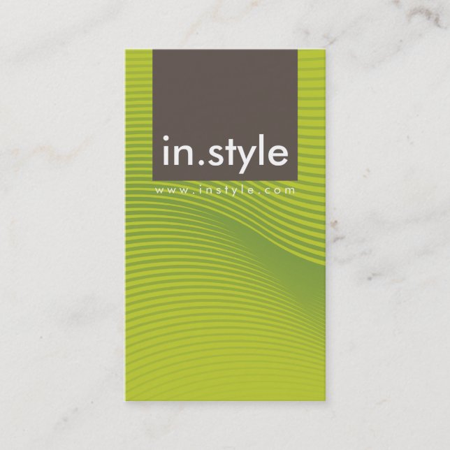 BUSINESS CARD :: trendy modern sway P6 (Front)