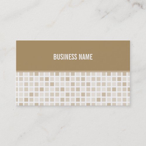 BUSINESS CARD trendy modern tiles gold