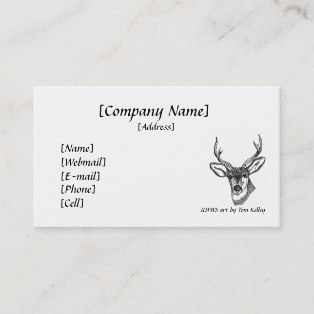 Business Card / Trophy Deer (Front)