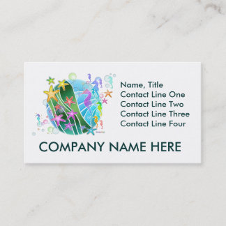 Business Card -  Under The Sea Pop Art