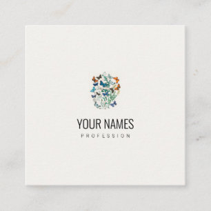 BUSINESS CARD : VINTAGE BUTTERFLY ILLUSTRATION